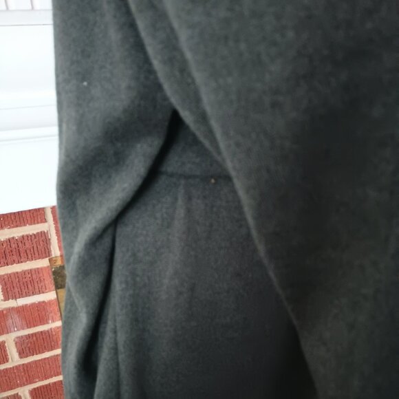 Wrapper Gray Cardigan Sweater XL with Belt Long Sleeved - Picture 4 of 9